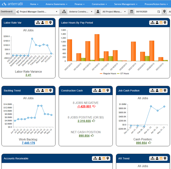 Construction Dashboard Preview